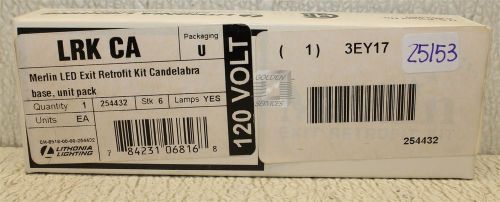 Lithonica Lighting LRK CA Merlin LED Exit Retrofit Kit Candelabra Base, Unit Pac