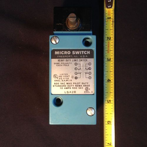 Heavy Duty Micro Switch Limit Switch LSA2B 600 VAC 10 AMPS