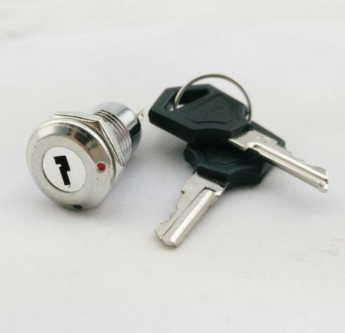 2 sets High Quality Key Switch ON/OFF Lock Switch KS-01 Lock Brand New