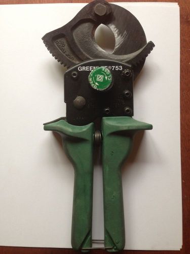 Greenlee 753 compact ratchet cable cutter for sale