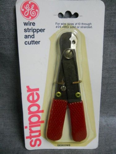 New GE Vintage Wire Stripper And Cutter - Red GE2620WS