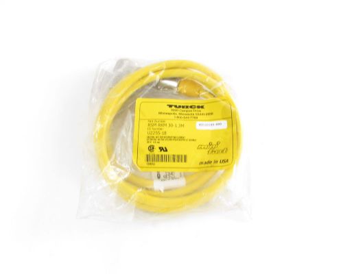 Turck RSM RKM 30-1.3M Minifast Cable Assembly, 3 Pin, Male/Female *NOS*
