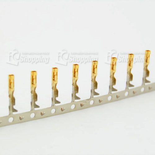 1000pcs FEMALE Pins for Dupont Connector, Gold plated 2.54mm