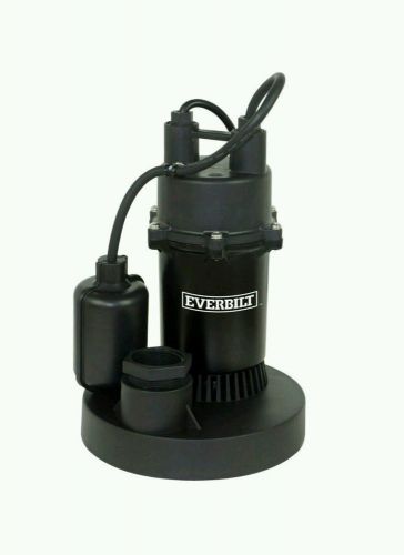 Everbilt 1/4 hp submersible sump pump with tether for sale