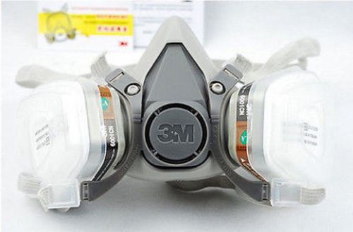 For 3M 6200 6001 7 pcs Suit Respirator Painting Spraying Face Gas Mask 5N11 New