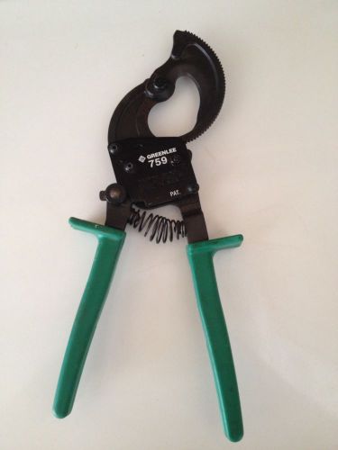 Greenlee 759 single hand compact ratchet cutters.