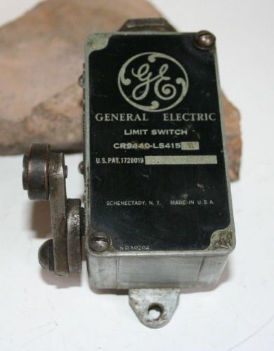 Vintage General Electric Limit Switch - 6LS - CR9440 - LS415E - Used Works Great