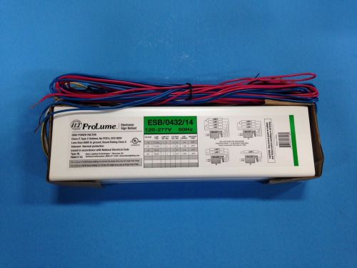 (2) Prolume Parallel Wired Electronic Sign Ballast 1-4L 4&#039;-32&#039; 120V