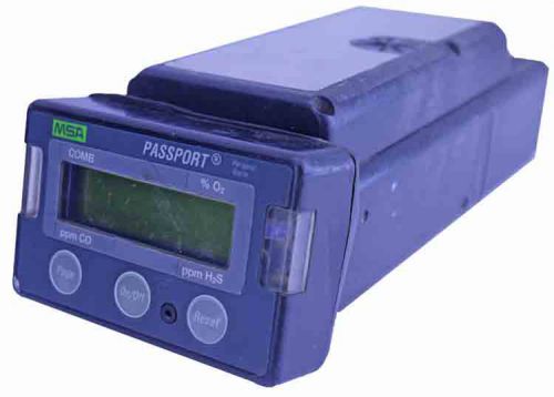 MSA Passport 3210L Portable Personal Multi-Gas Detector Alarm Monitor Tester