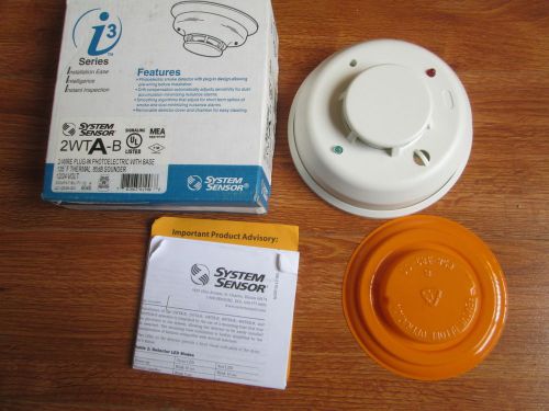 System sensor 2wta-b smoke detector heat detector sounder 12/24v alarm 2-wire for sale