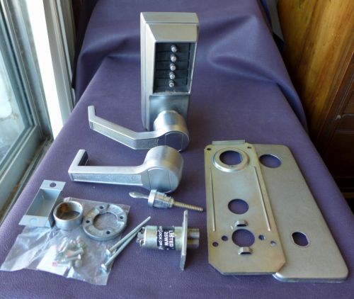Kaba ilco simplex left mechanical pushbutton lever lock satin-chrome ll101126d41 for sale