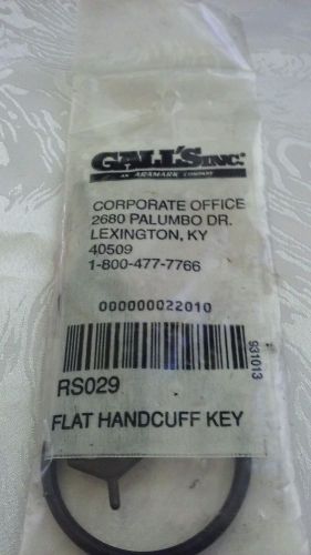 Flat handcuff key
