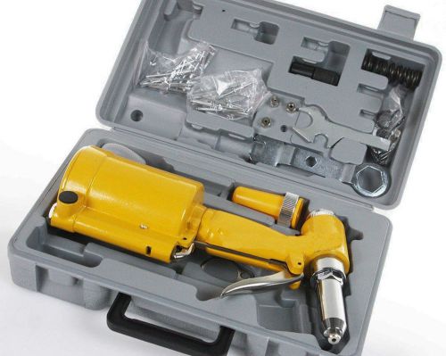 New pneumatic air hydraulic pop rivet gun riveter riveting tool w/case for sale