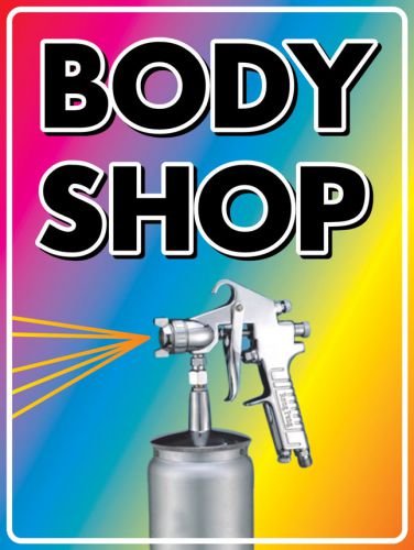PAS447 Body Shop Advertise Aluminum Road Parking Shop Sale Sign 9&#034;x12&#034;