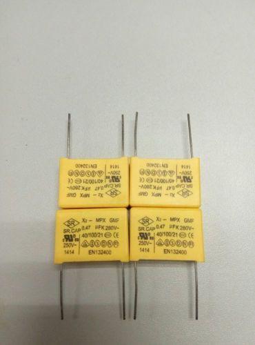 10pcs polyproplene safety capacitor 0.47uf/280vac +/-10% x2 106 for sale