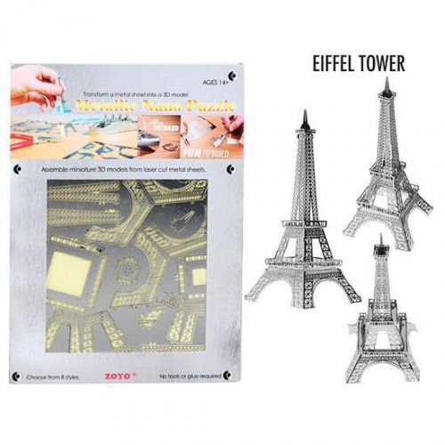 ZOYO 3D DIY Nano Eiffel Tower Jigsaw Metallic Puzzle Educational Office Toy