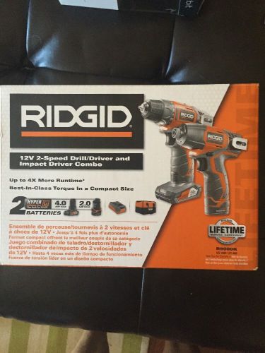 Ridgid R9000K 12v 2-speed Drill/driver And Impact Driver Combo