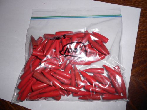 100  # 36 Vinyl Insulators for Clip # 34,  Red , MUELLER, Made in USA