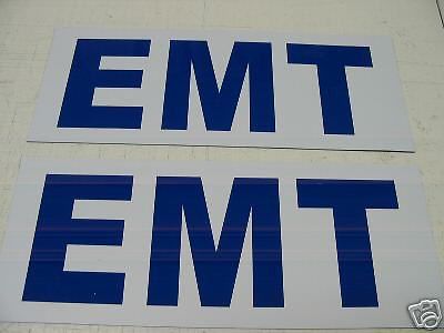 EMT Magnetic sign 4 Car Truck Van SUV Trailer Fire Ambulance Blue or Tool Box