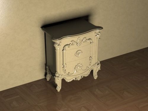 CNC 3D model in STL format ArtCAM (#28 desk, dresser furniture)