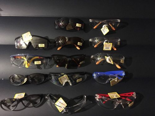 Lot Of 14 Safety Glasses UV Protection Construction Factory Outdoor Glasses