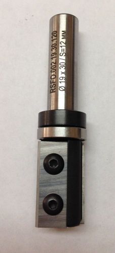 30mm flush trim router bit with insert knives. d=19mm, shank 12mm. top bearing for sale