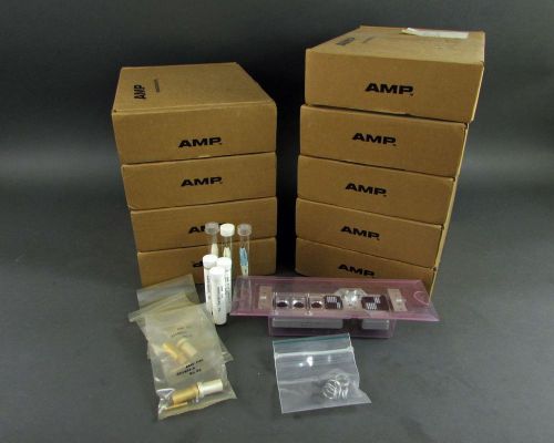Lot of (10) amp 213107-2 arinc 600 rack &amp; panel connectors for sale