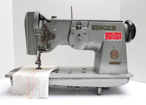 SINGER 167W100 2-Needle 3-Thread Zig Zag Industrial Sewing Machine Head Only