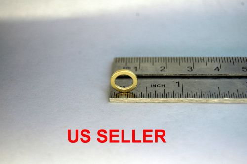 x10 N35 Gold Plated 3/8x1/4inch by1mm thick Neodymium Rare-Earth Ring Magnets