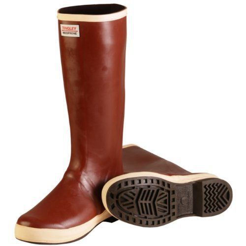 Tingley rubber mb926b 16-inch neoprene snugleg boots, size 8, plain-toe, brick for sale
