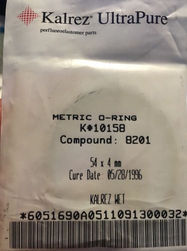 Kalrez UltraPure Metric O-Ring K# 10158 Compound 8201 54 x 4mm