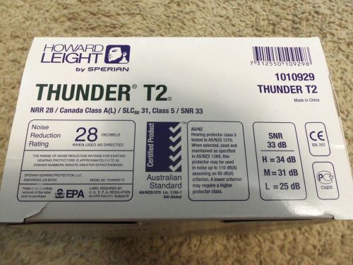 Honeywell 1010929 Howard Leight Thunder T2 Dark Green Plastic Headband