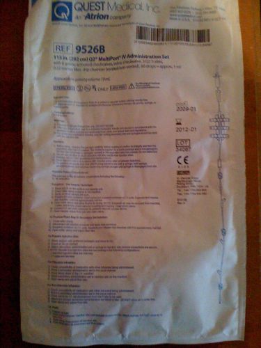 Quest medical manifold iv i.v. administration admin set tubing infusion for sale