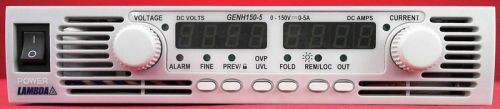 Lambda GENH150-5 / N5750A DC Power Supply, 0 - 150V, 0 - 5A, 750W, RS232 via Eth