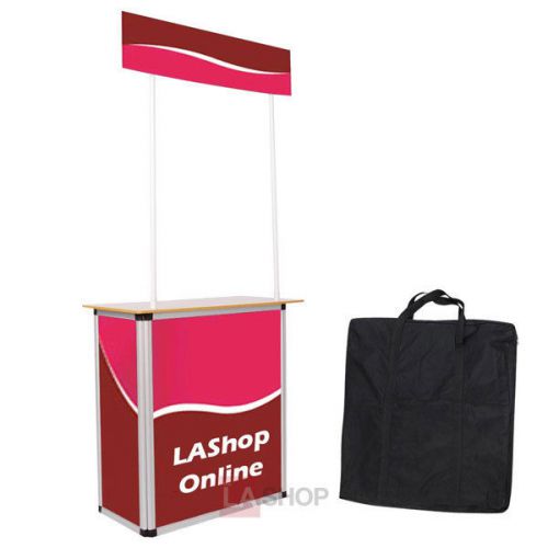Portable promotional demo counter trade show display 1578 for sale