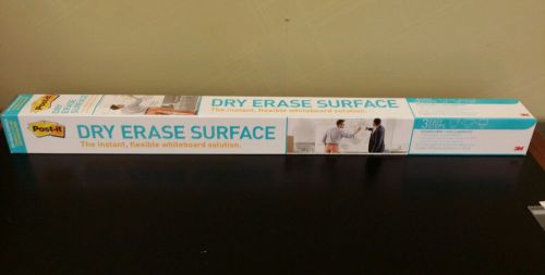 Brand New 3M Post It Dry Erase Surface Flexible Whiteboard 3&#039; x 4&#039; Dry Board