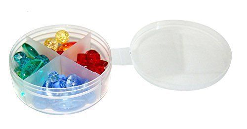 Bulk Pack 4-Way Divided Plastic Snuff Cups