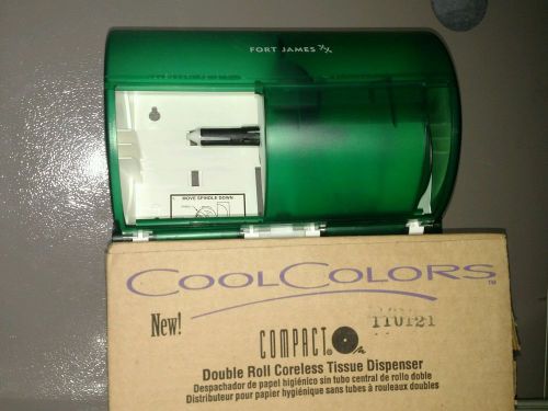 Toilet paper Dispenser-12 dual roll/Teal color, NIB