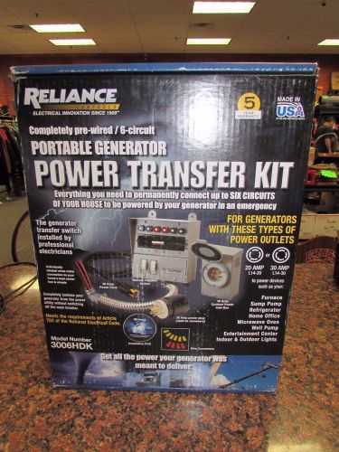 Reliance 3006HDK 30-Amp 8000-Watt 6-Circuit Generator Transfer Kit