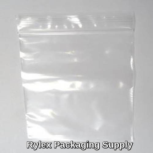 500 - Clear 12x12 Poly Ziplock Reclosable Clear Bags Heavy Duty 4 Mil