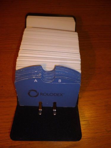 ROLODEX V-FILE JR. MODEL NUMBER V524J Black - index cards and 200 blank cards