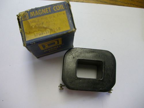 Square d magnetic coil  size 2 starter 480v, 60hz  1707-s1-t26b for sale