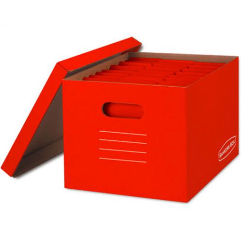 Bankers Box Basic-Strength Storage Boxes, 8-Pack Office Organization Filing