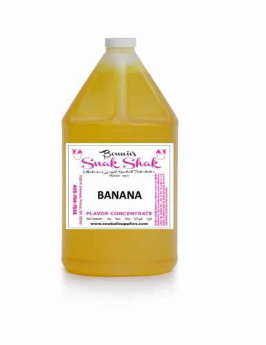 Snow Cone Syrup Banana Flavor. 1 GALLON JUG Buy Direct Licensed MFG