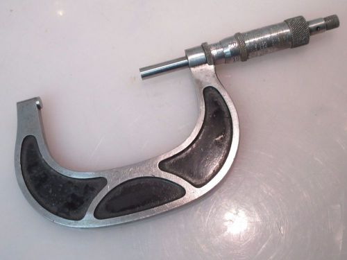 Vintage geo. scherr co. 2-3&#034; .0001&#034; micrometer ratchet thimble w/lock usa for sale