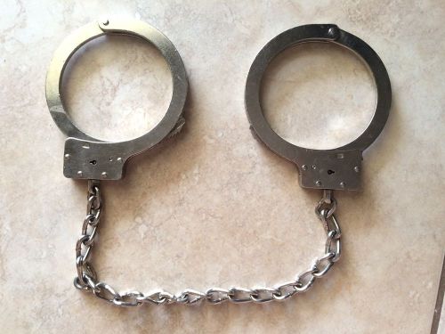 Handcuffs Ankle Cuffs Shackles Silver With Key