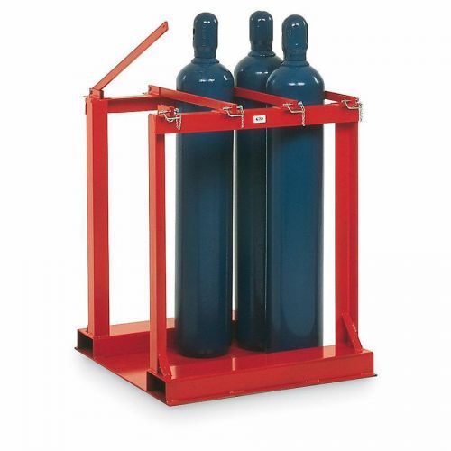 Gas Cylinder Storage Rack For 6 - Forkliftable Caddy CP6 39J514 Value at 600 New