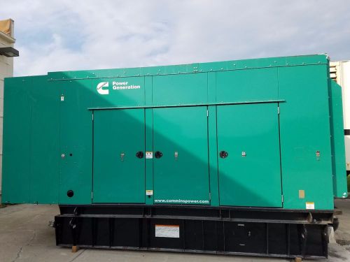 Cummins qsl9g7 stationary diesel genset with enclosure for sale