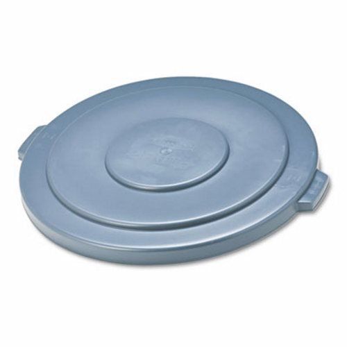 Rubbermaid FG265400GRAY BRUTE Flat Lid for 55 gal Round Containers, Gray