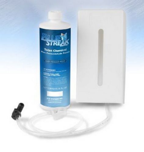 Blue Streak Chemical Dispenser Kit, Cream Cover